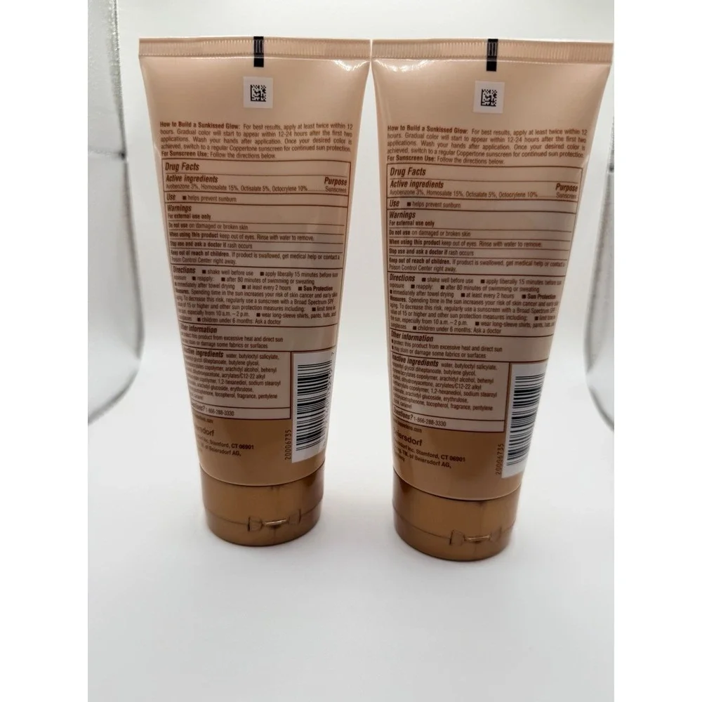 Coppertone Glow Protect and Tan Sunscreen SPF 45, 5 fl Oz EXP 02/2024 (2‎ Pack)
